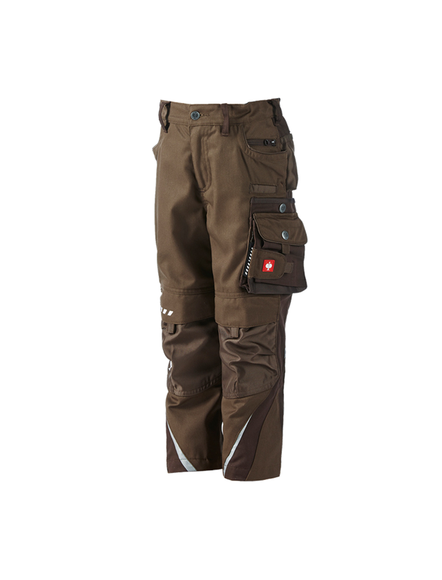 Trousers: Children's trousers e.s.motion + hazelnut/chestnut