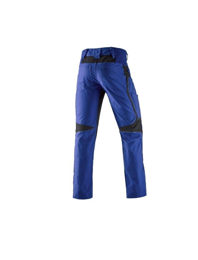 Pantalons de travail: Pantalon à taille élastique e.s.vision, hommes + bleu royal/noir 4