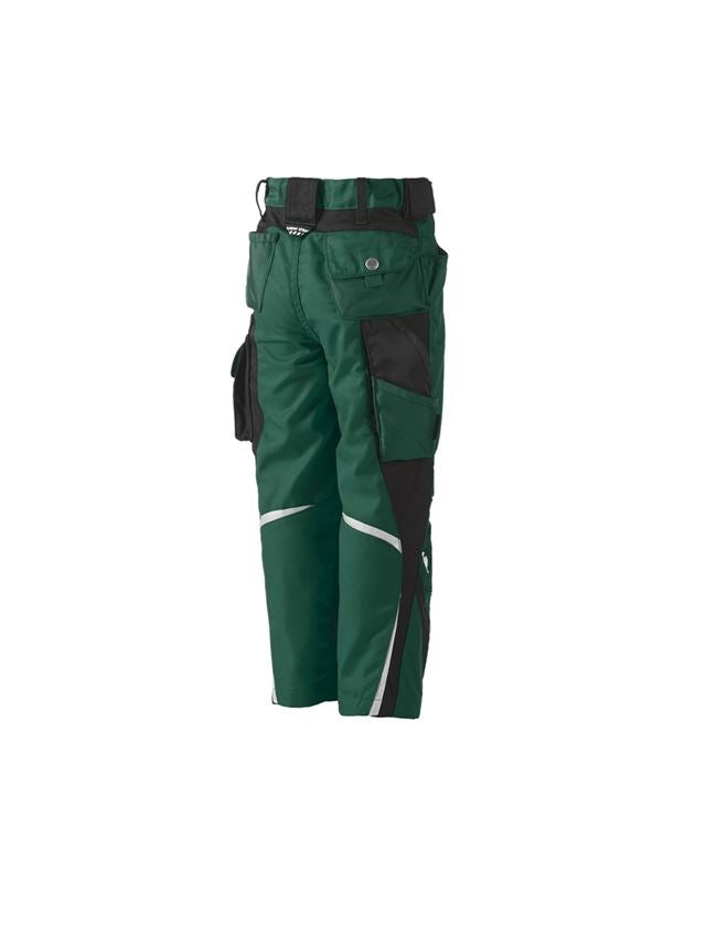Trousers: Children's trousers e.s.motion Winter + green/black 1