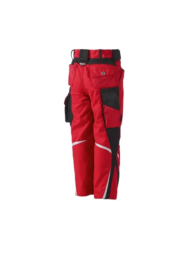 Trousers: Children's trousers e.s.motion Winter + red/black 1