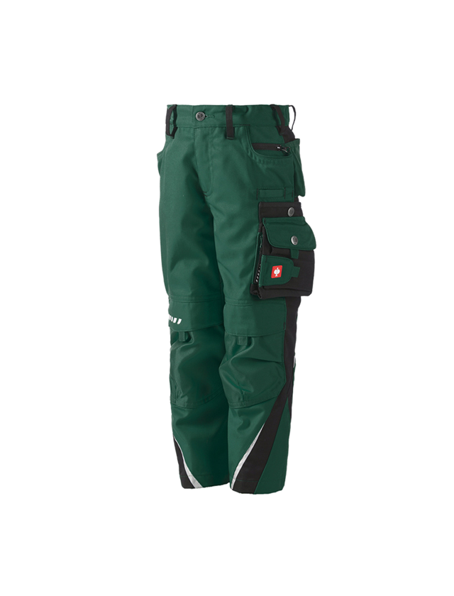 Trousers: Children's trousers e.s.motion Winter + green/black