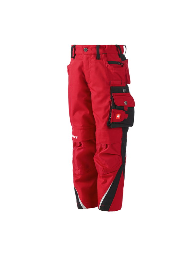Trousers: Children's trousers e.s.motion Winter + red/black