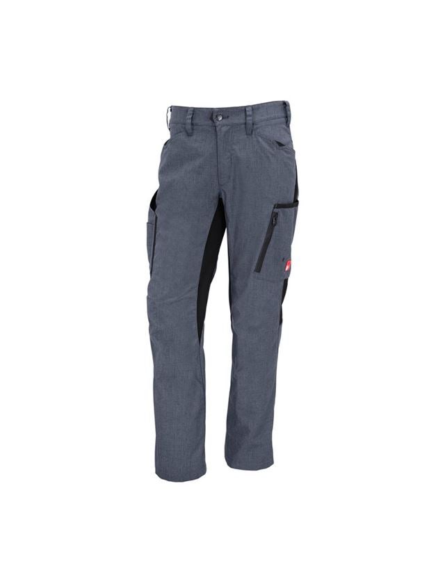 Pantalons de travail: Pantalon à taille élastique d'hiver e.s.vision + pacifique mélange/noir 2