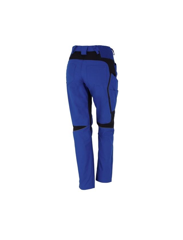 Work Trousers: Winter ladies' trousers e.s.vision + royal/black 1