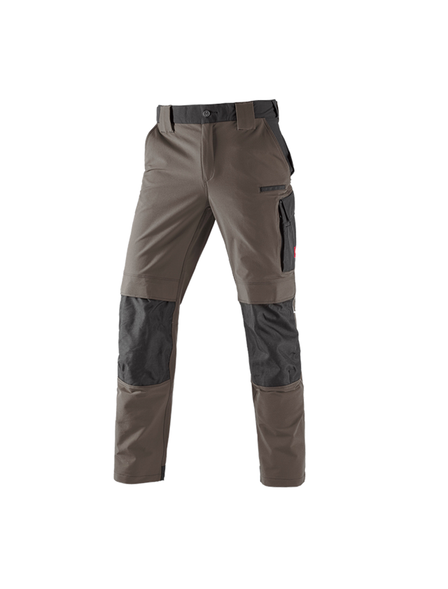 Work Trousers: Winter functional trousers e.s.dynashield + stone/black