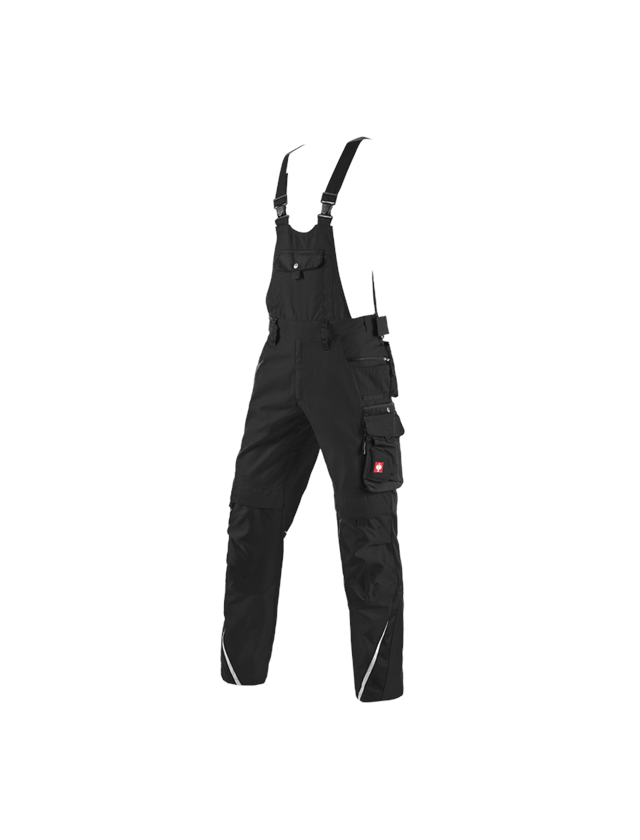 Work Trousers: Bib & brace e.s.motion winter + black 2