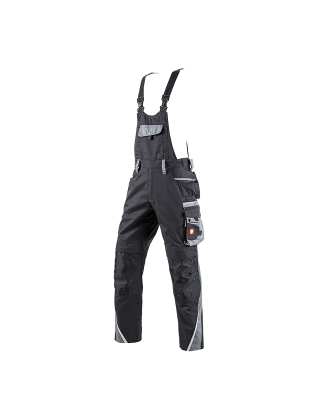 Work Trousers: Bib & brace e.s.motion winter + graphite/cement 2