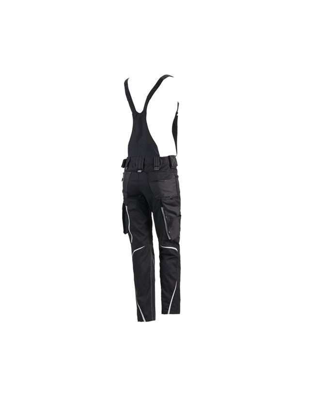 Work Trousers: Ladies' bib & brace e.s.motion 2020 + black/platinum 3