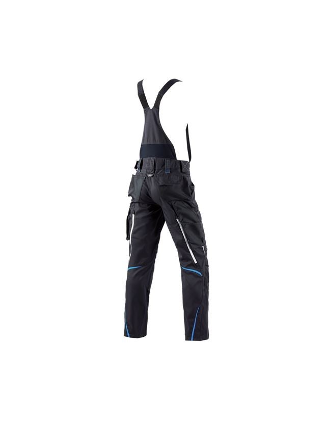 Work Trousers: Bib & brace e.s.motion 2020 + graphite/gentian blue 3