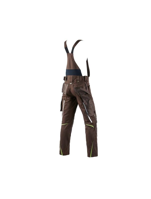 Work Trousers: Bib & brace e.s.motion 2020 + chestnut/sea green 3