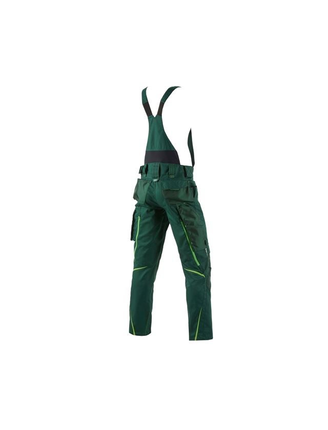 Work Trousers: Bib & brace e.s.motion 2020 + green/sea green 3