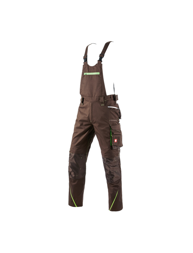 Work Trousers: Bib & brace e.s.motion 2020 + chestnut/sea green 2