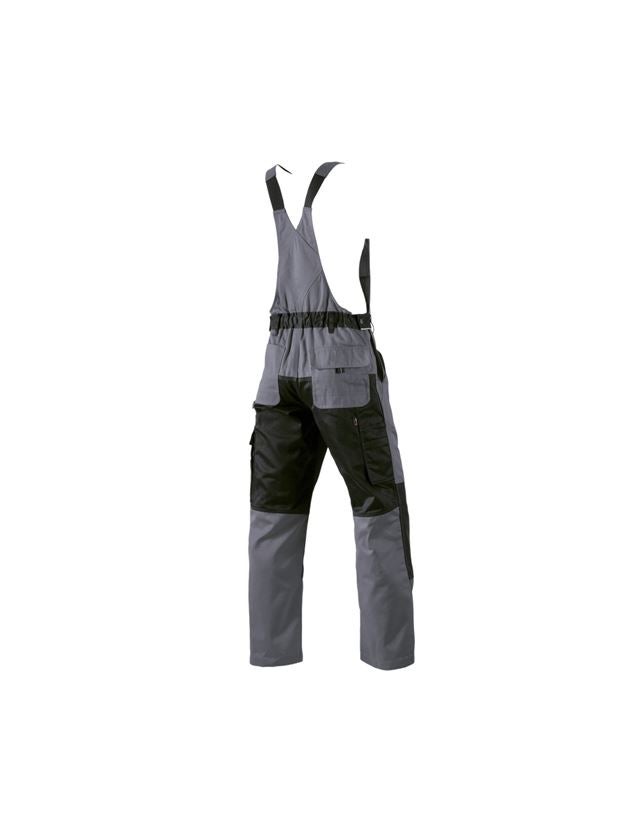 Work Trousers: Bib & Brace e.s.image + grey/black 1