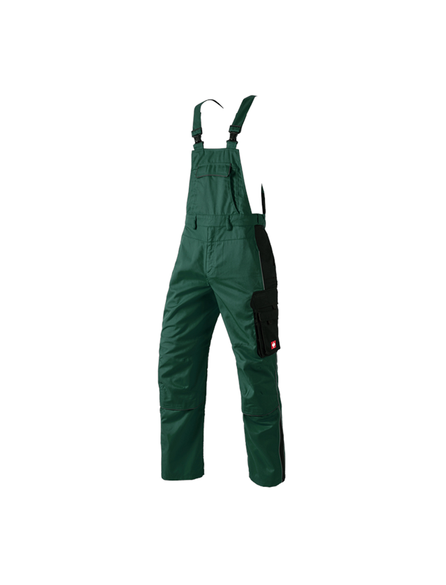 Work Trousers: Bib & Brace e.s.active + green/black 2