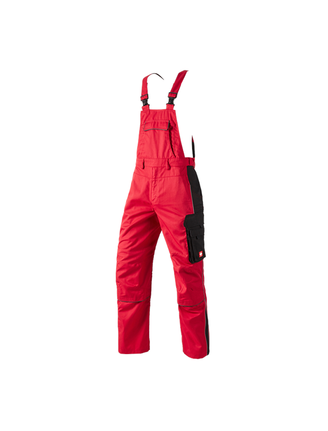 Work Trousers: Bib & Brace e.s.active + red/black 2