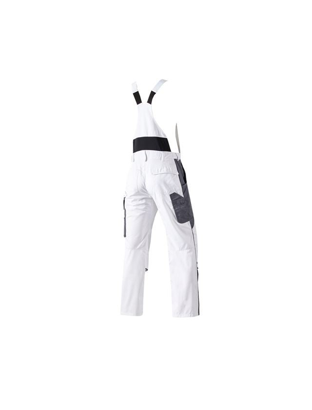 Work Trousers: Bib & Brace e.s.active + white/grey 3
