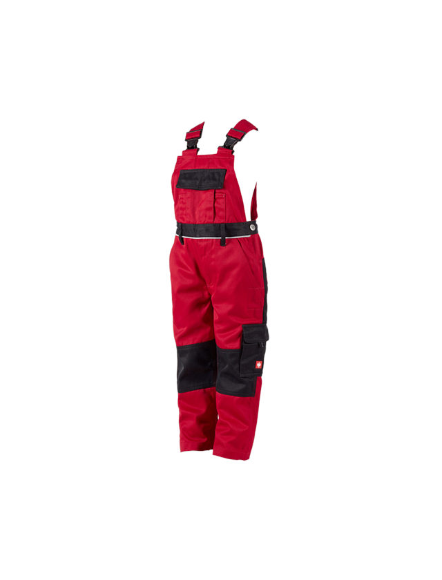 Pantalons: Salopette pour enfants e.s.image + rouge/noir 2
