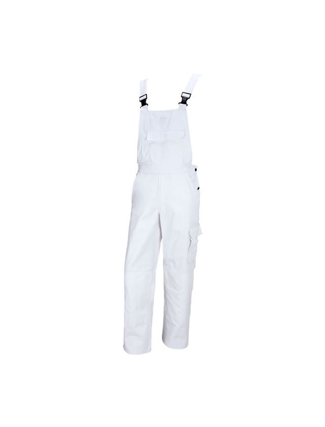 Work Trousers: STONEKIT Bib & Brace Aalborg + white