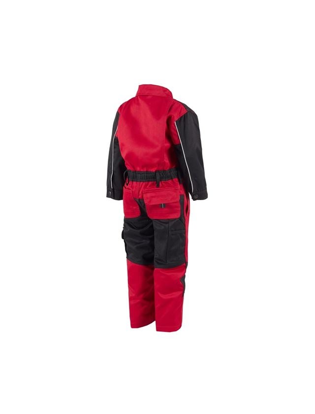 Pantalons: Combinaison enfants e.s.image + rouge/noir 3