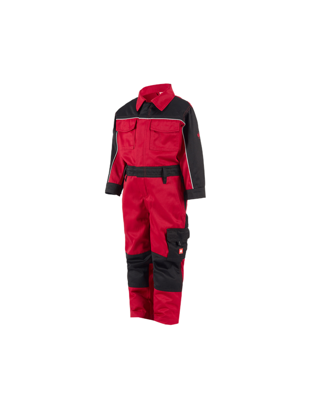 Pantalons: Combinaison enfants e.s.image + rouge/noir 2