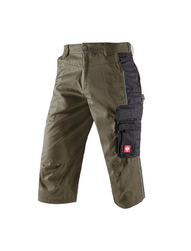 Work Trousers: e.s.active 3/4 length trousers + olive/black 2