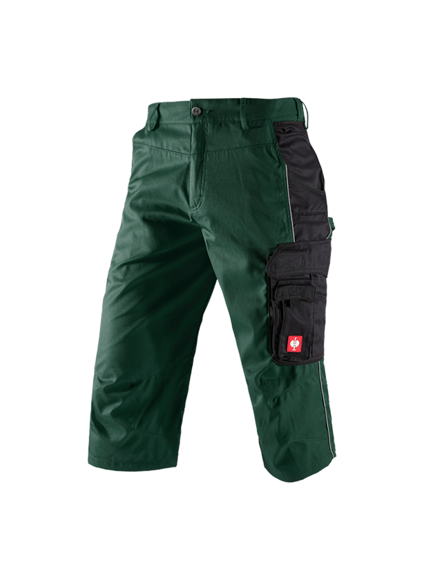 Work Trousers: e.s.active 3/4 length trousers + green/black 2