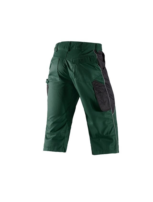 Work Trousers: e.s.active 3/4 length trousers + green/black 3