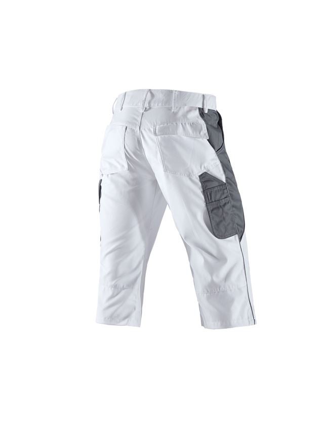 Work Trousers: e.s.active 3/4 length trousers + white/grey 3