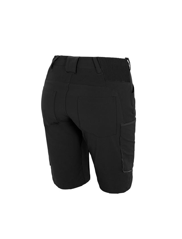 Work Trousers: Shorts e.s.vision stretch, ladies' + black 2