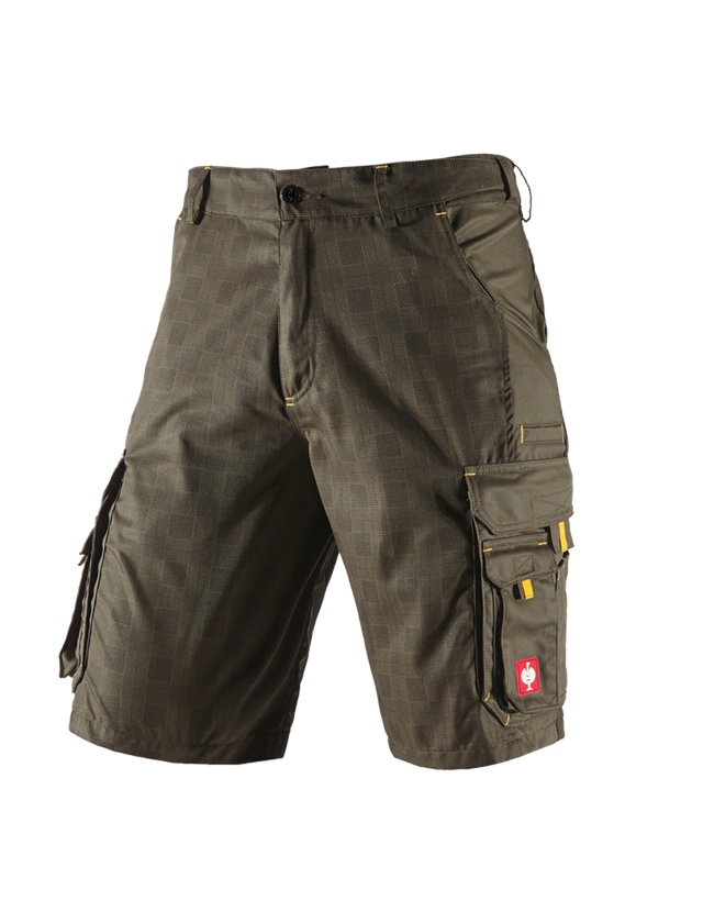 Work Trousers: Shorts e.s.carat + olive/yellow 2