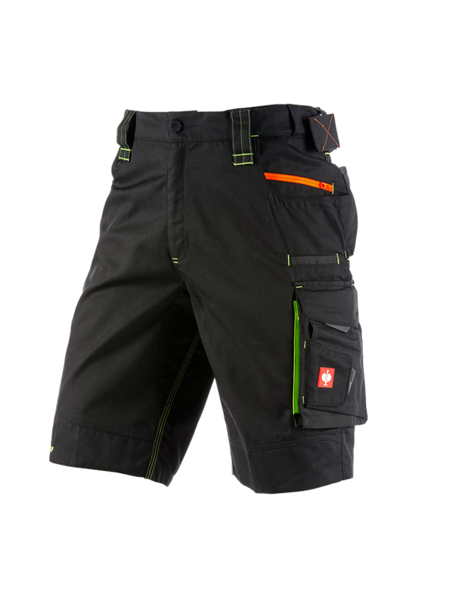 Work Trousers: Shorts e.s.motion 2020 + black/high-vis yellow/high-vis orange 2