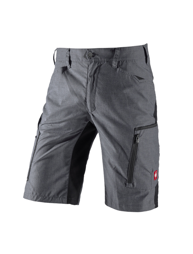 Work Trousers: Shorts e.s.vision, men's + cement melange/black 2