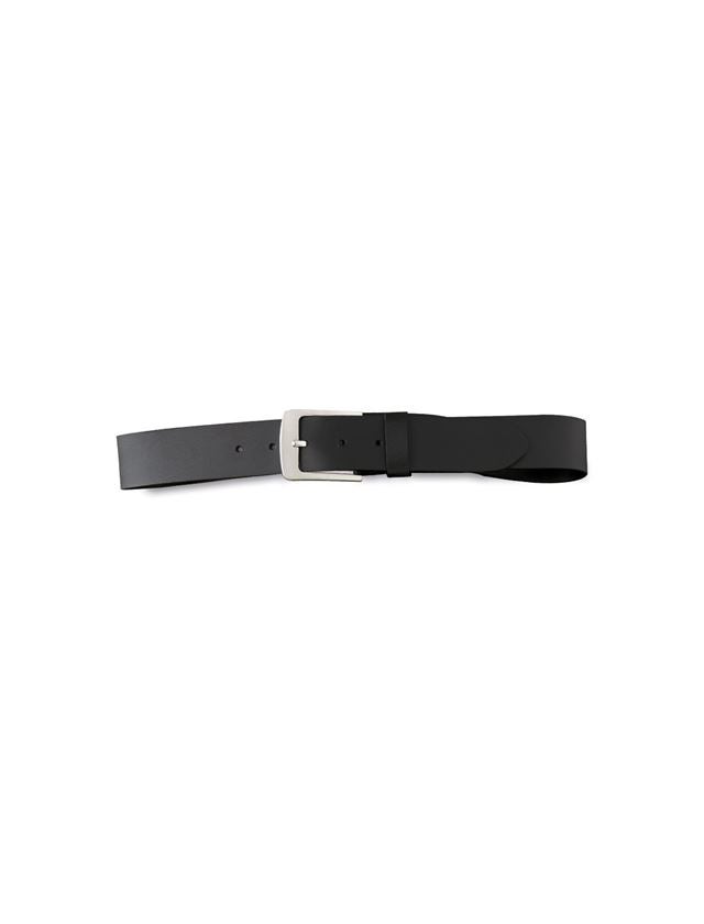 Accessories: Leather belt Montana + black