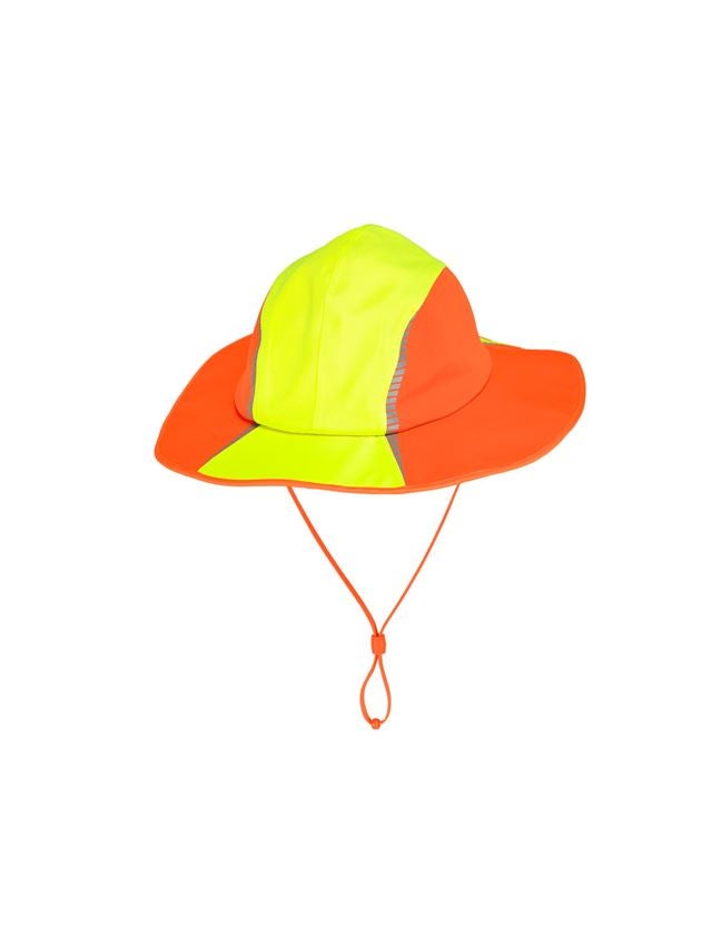Accessories: Functional rain hat e.s.motion 2020 + high-vis yellow/high-vis orange