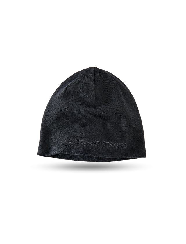 Accessories: Fine knit hat e.s.dynashield + black