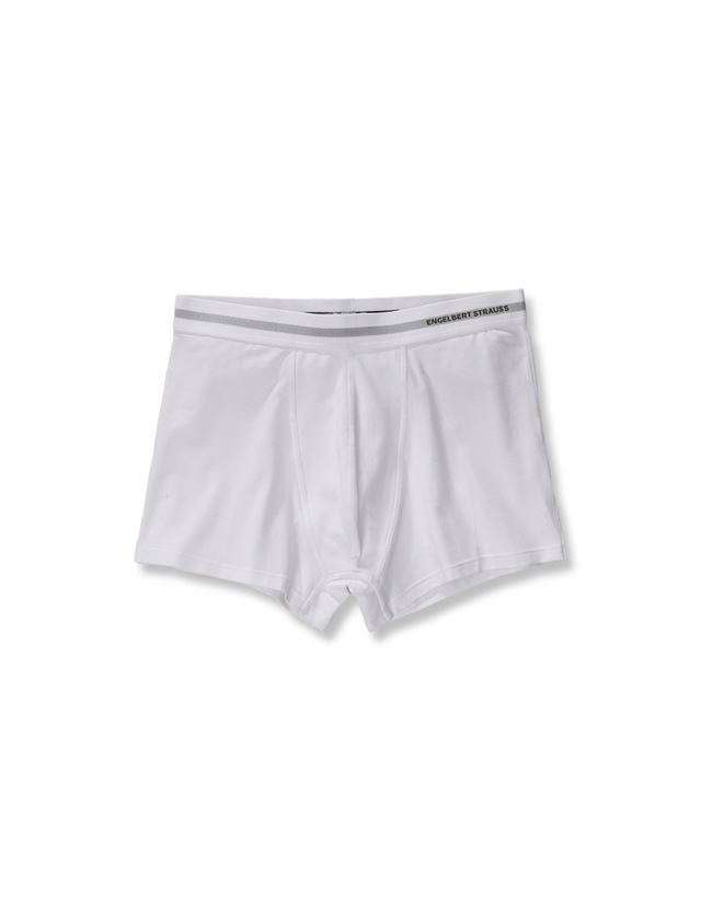 Sous-vêtements | Vêtements thermiques: e.s. Boxer en coton élastique + blanc