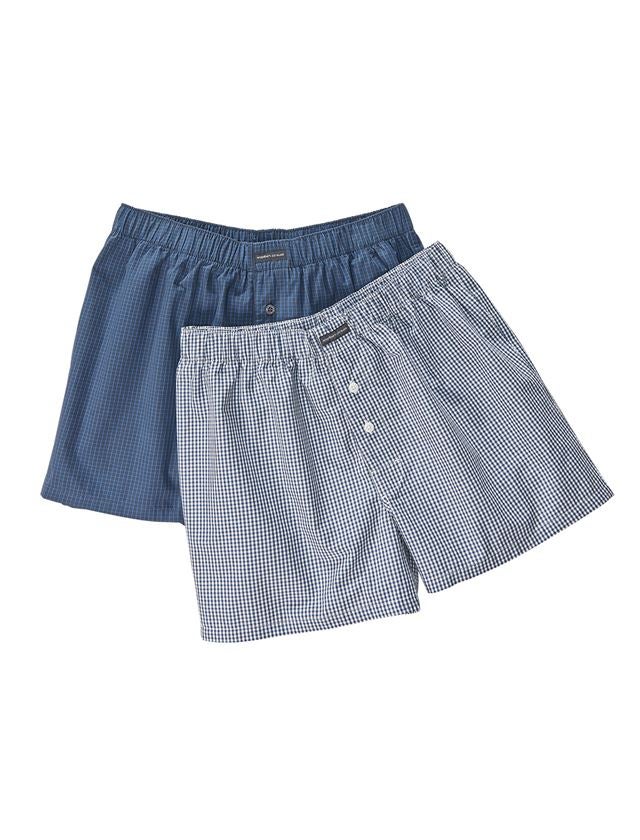 Underwear | Functional Underwear: e.s. Boxer shorts, pack of 2 + white/pacific+pacific/cobalt