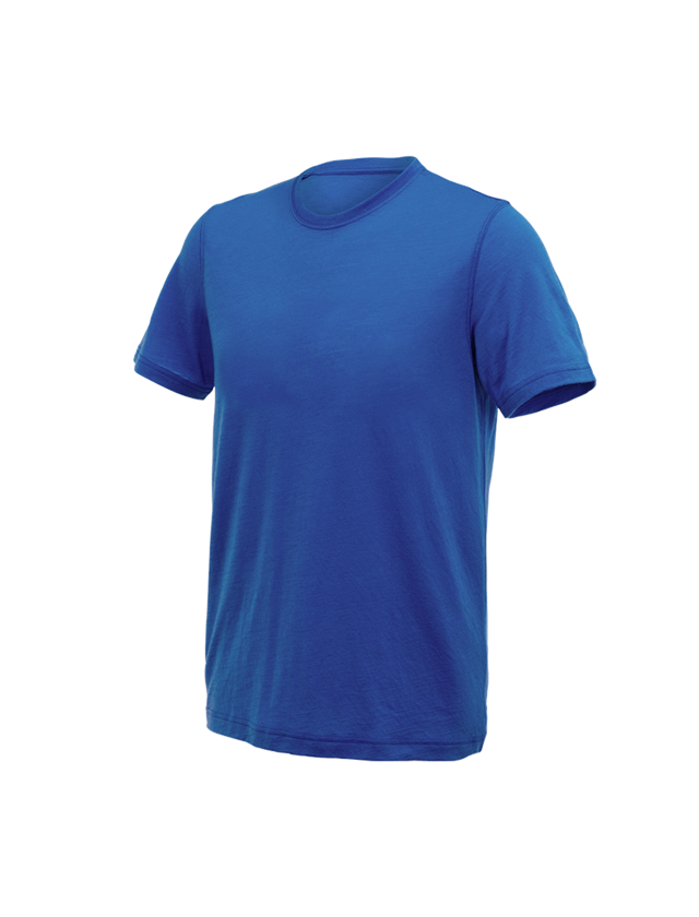 Shirts, Pullover & more: e.s. T-shirt Merino light + gentian blue