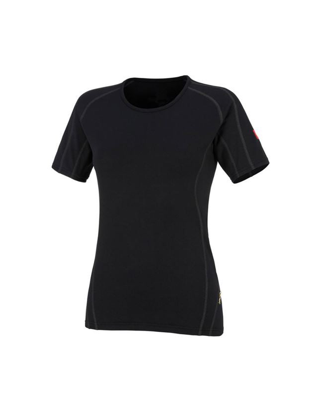 Funktionsunterwäsche: e.s. Funktions-T-Shirt clima-pro, warm, Damen + schwarz 2