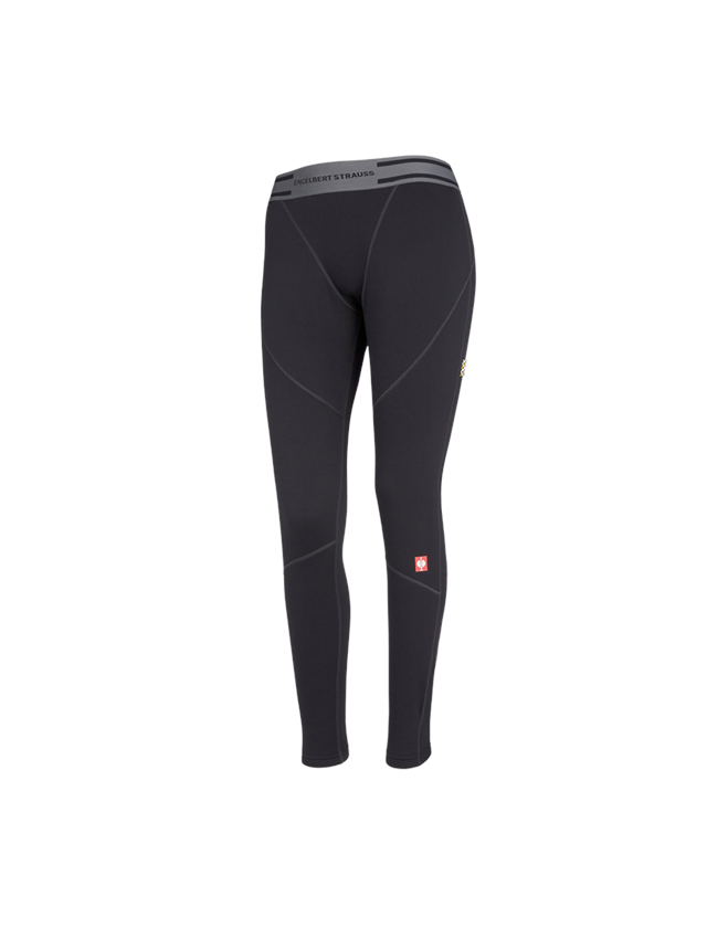 Vêtements thermiques: e.s. Fonc.-Long Pants thermo stretch-x-warm,femmes + noir