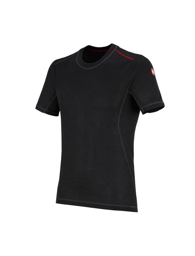 Unterwäsche | Thermokleidung: e.s. Funktions-T-Shirt basis-light + schwarz 1