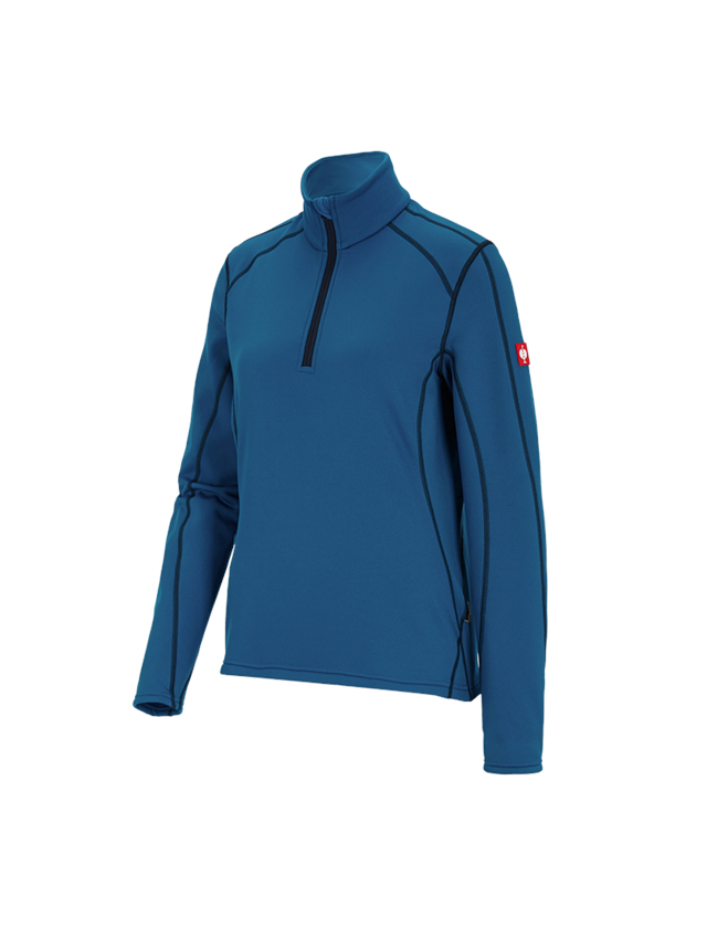 Shirts, Pullover & more: Funct.-Troyer thermo stretch e.s.motion 2020, la. + atoll/navy