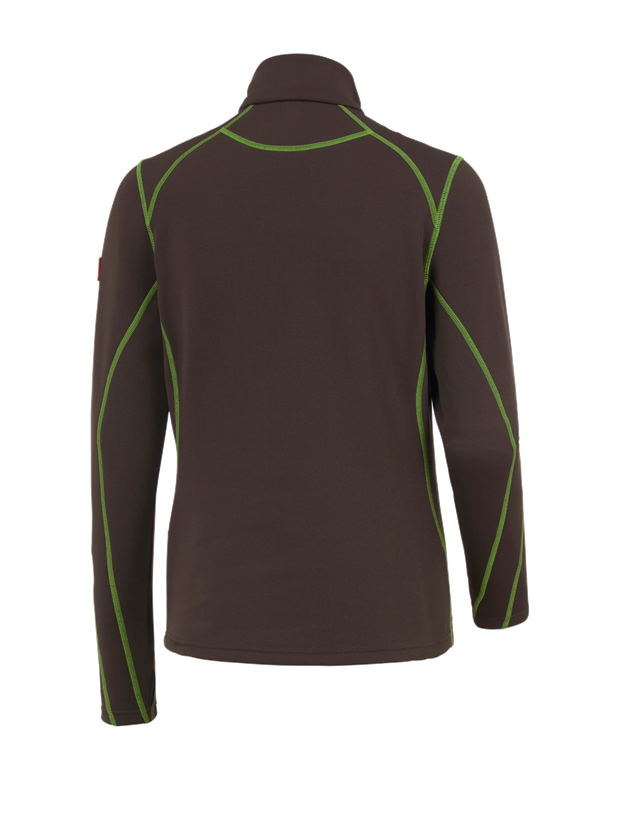 Shirts, Pullover & more: Funct.-Troyer thermo stretch e.s.motion 2020, la. + chestnut/seagreen 3