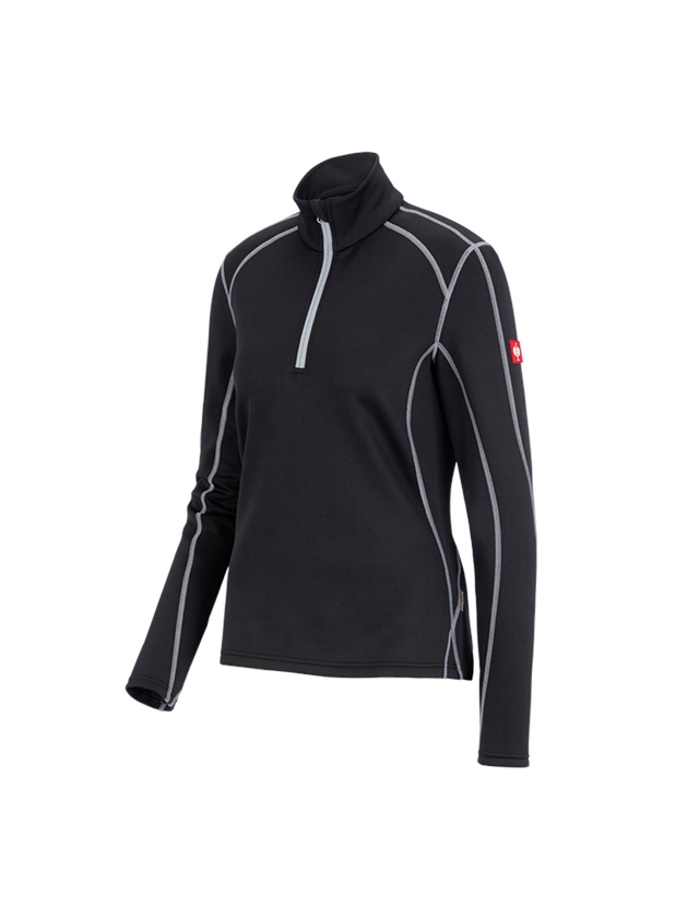 Shirts, Pullover & more: Funct.-Troyer thermo stretch e.s.motion 2020, la. + black/platinum