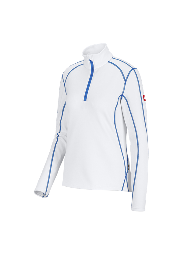 Shirts, Pullover & more: Funct.-Troyer thermo stretch e.s.motion 2020, la. + white/gentian blue 2