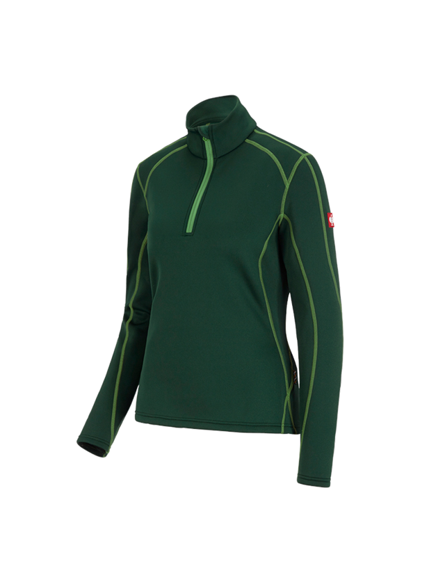 Shirts, Pullover & more: Funct.-Troyer thermo stretch e.s.motion 2020, la. + green/sea green 1