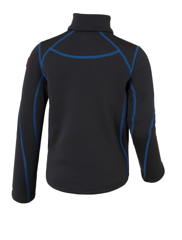 Shirts, Pullover & more: Funct.Troyer thermo stretch e.s.motion 2020 child. + graphite/gentian blue 3