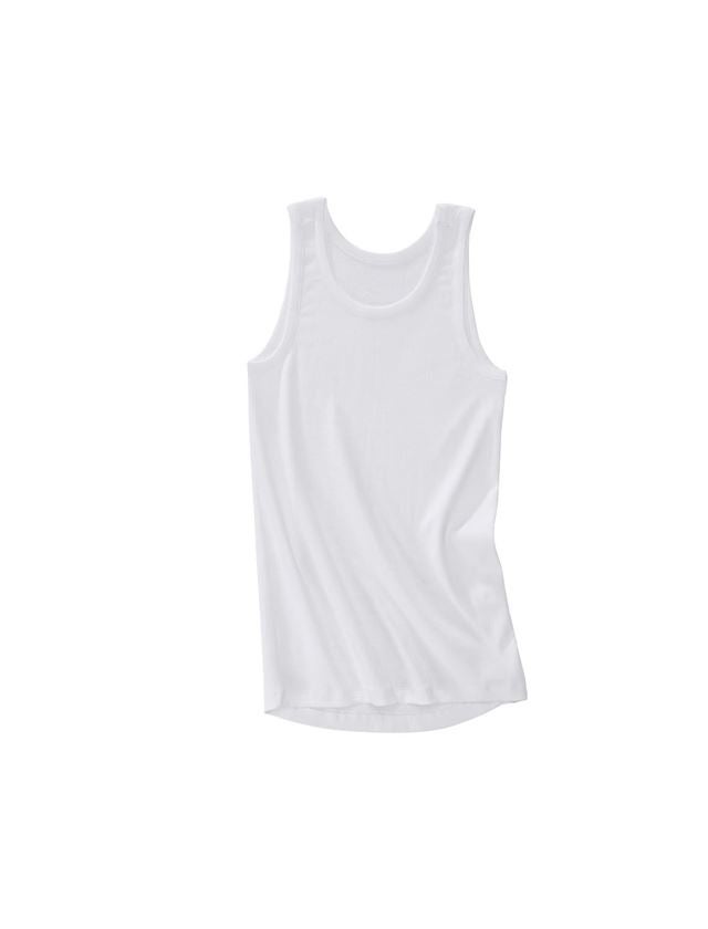Unterwäsche | Thermokleidung: e.s. cotton rib Tank-Shirt + weiß