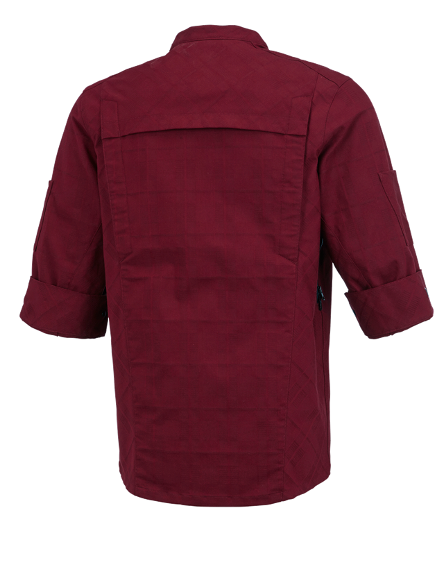 Shirts & Co.: Berufsjacke kurzarm e.s.fusion, Herren + rubin 1