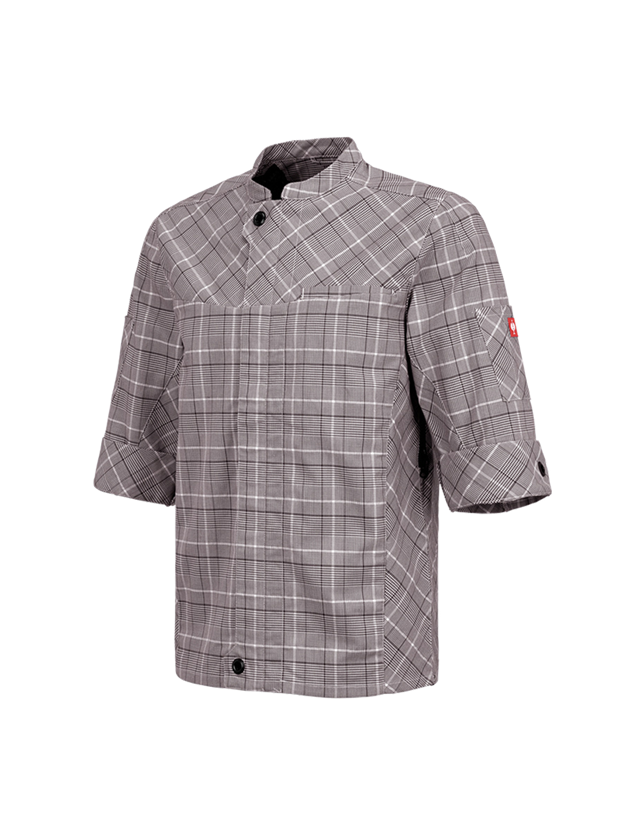 Shirts, Pullover & more: Work jacket short sleeved e.s.fusion, men's + chestnut/white